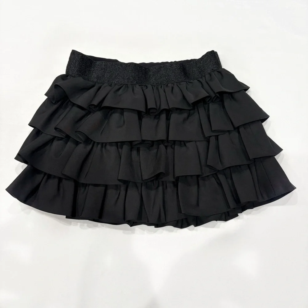 Ralph Lauren Girls Black Ruffle Skirt Size 3T Toddler Party Holiday Dressy